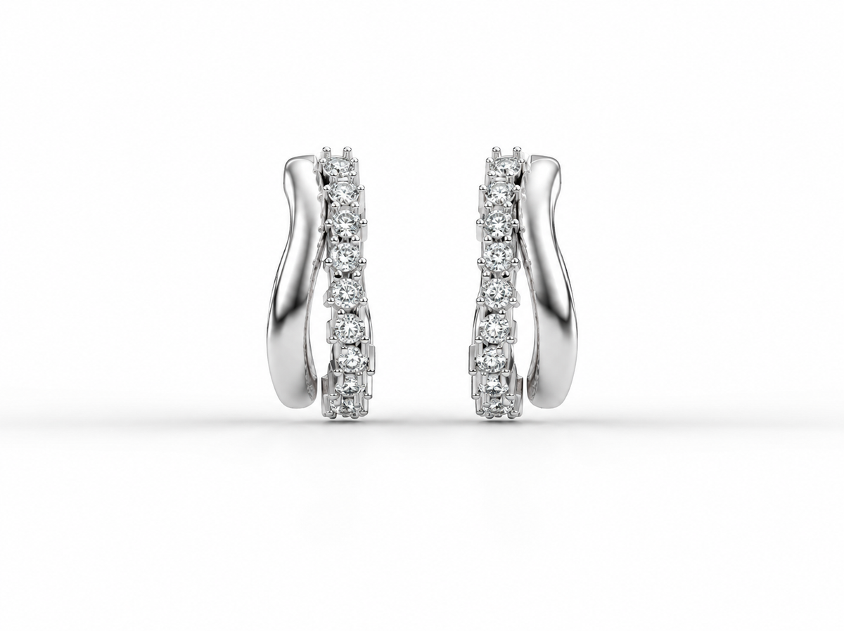 Dainty Line Hoops