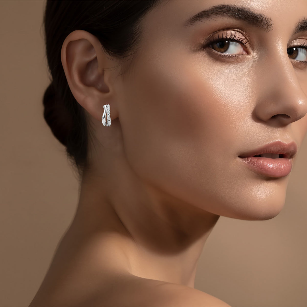 Dainty Line Hoops