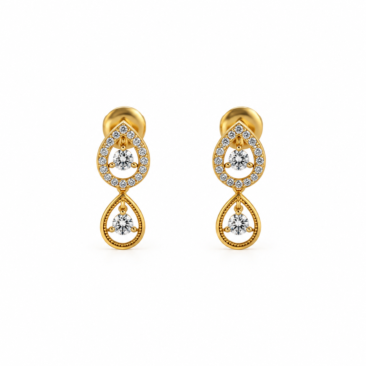 Double Teardrop Earrings