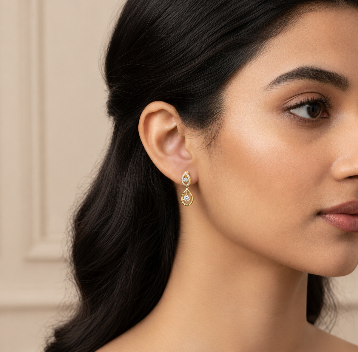 Double Teardrop Earrings