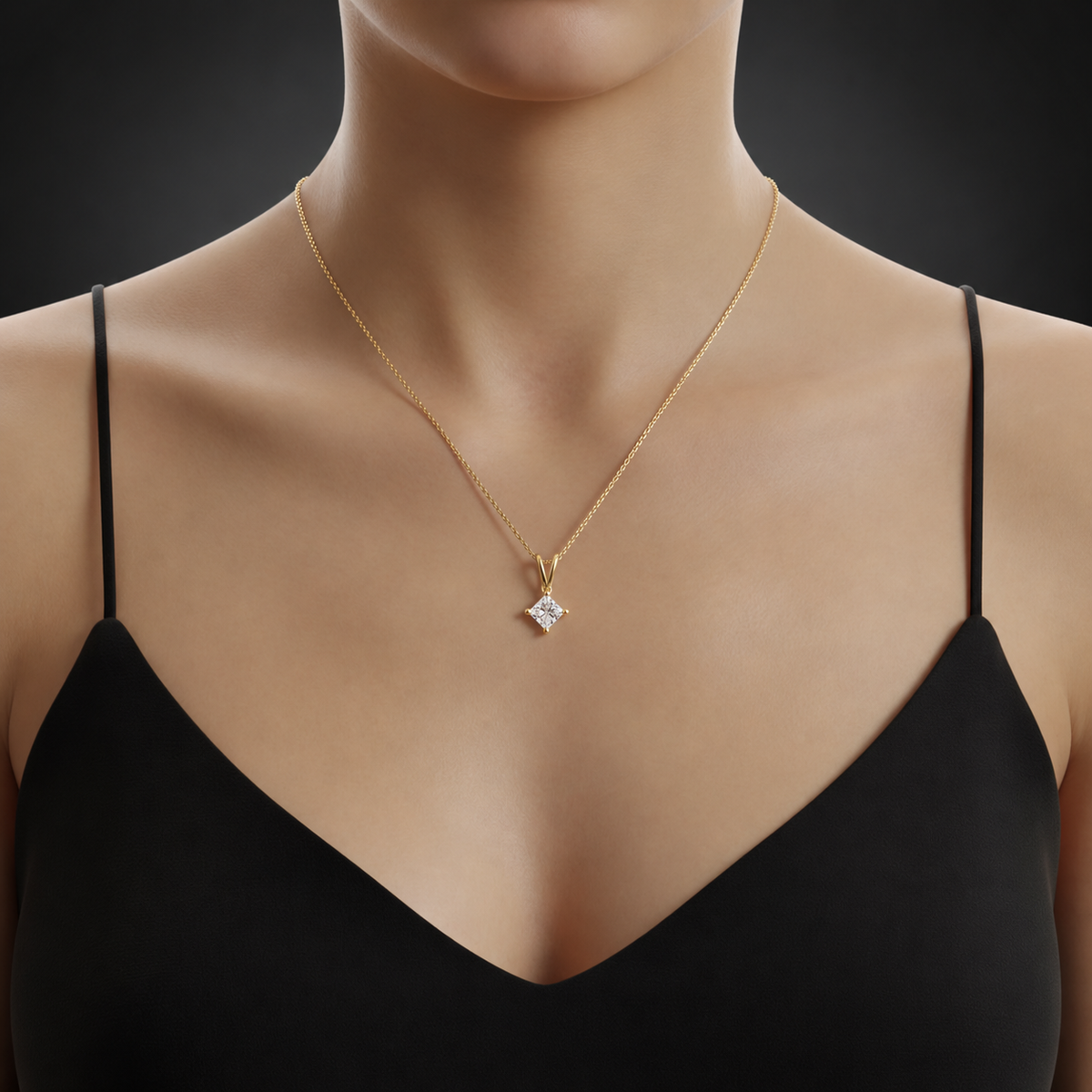Solitario Princess Pendant