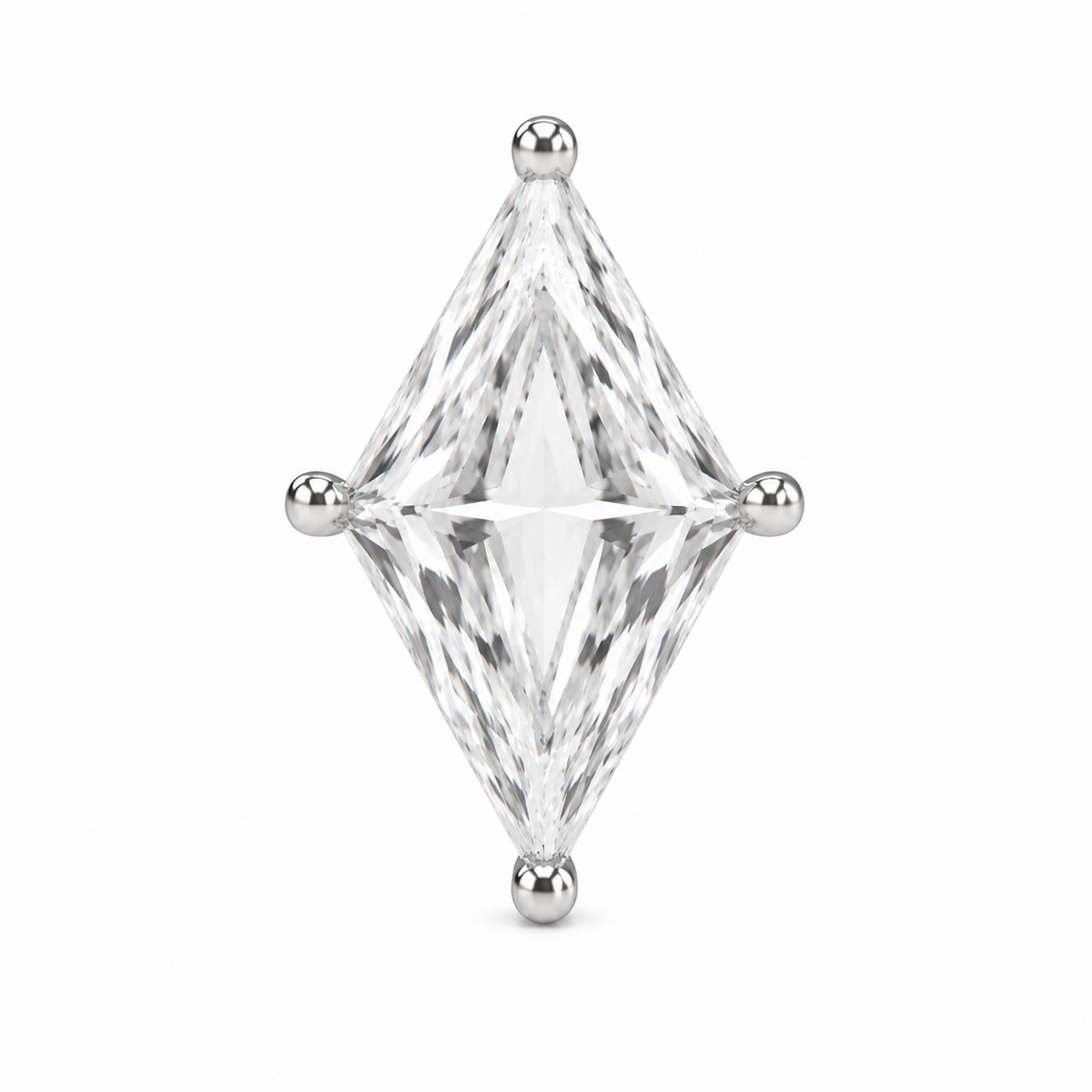 Lozenge Solitaire Men's Ear Stud