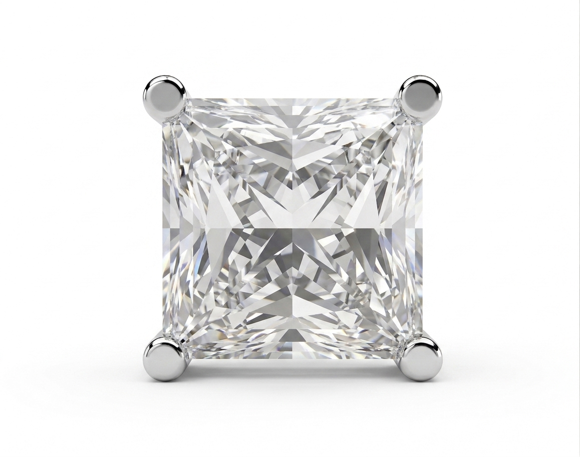 Princess - Brilliant Solitaire Men's Ear Stud