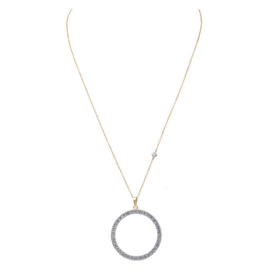 lab grown diamond pendants